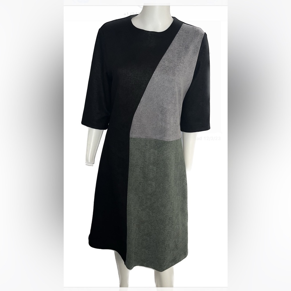 Black the label womens suede dress size Large